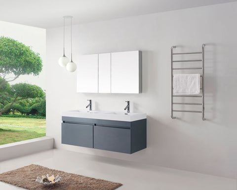Image of Zuri 55" Double Bathroom Vanity JD-50355-GR