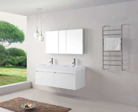 Image of Zuri 55" Double Bathroom Vanity JD-50355-GR