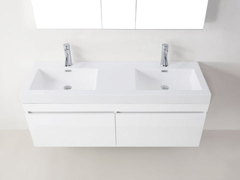 Image of Zuri 55" Double Bathroom Vanity JD-50355-GR