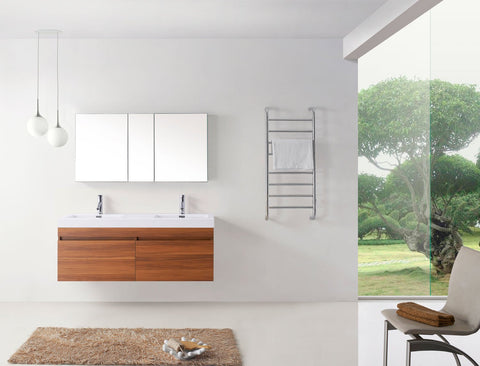 Image of Zuri 55" Double Bathroom Vanity JD-50355-GR