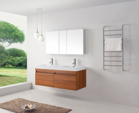 Image of Zuri 55" Double Bathroom Vanity JD-50355-GR