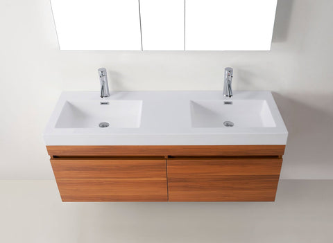 Image of Zuri 55" Double Bathroom Vanity JD-50355-GR