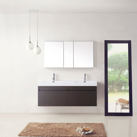 Image of Zuri 55" Double Bathroom Vanity JD-50355-GR