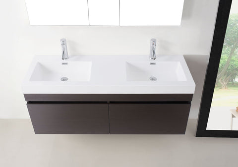 Image of Zuri 55" Double Bathroom Vanity JD-50355-GR