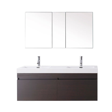 Image of Zuri 55" Double Bathroom Vanity JD-50355-WG
