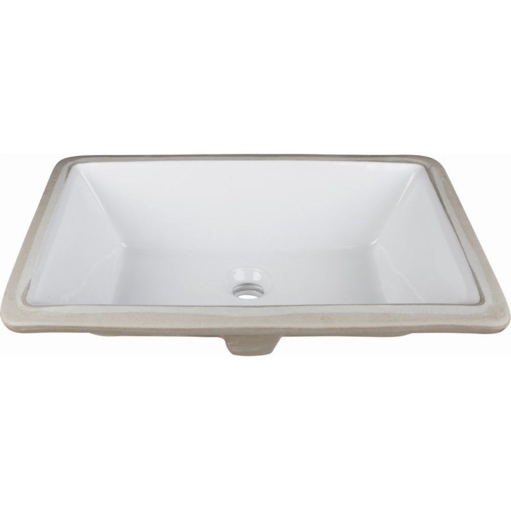 UPC Certified rectangle undermount porcelain bowl included