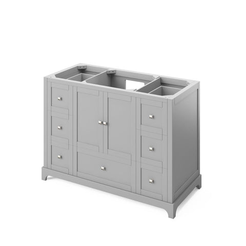 Image of Choice of tops ensures unique look Durable & sealed MDF Construction with full-extension soft-close slides and hinges Three additional drawers on both sides of the cabinet for optimal storage Satin Nickel Square knobs