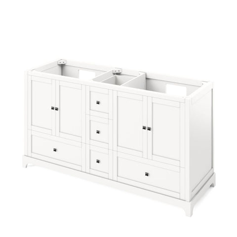 Image of Durable & sealed MDF Construction with full-extension soft-close slides and hinges Three additional drawers in the center for more storage Square knobs included