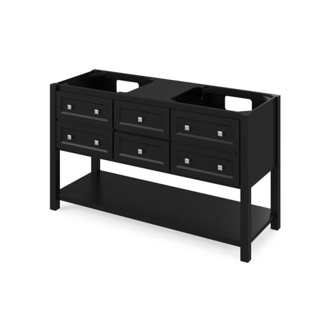 Choice of tops ensures unique look Durable and sealed MDF construction with full-extension soft-close slides and hinges Open bottom shelf for optimal storage Square knobs included