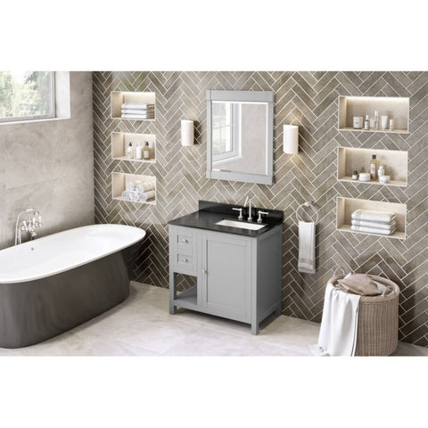 Image of The deep Espresso, soft White, or modern Grey finish with Satin Nickel knobs perfectly complements the style.