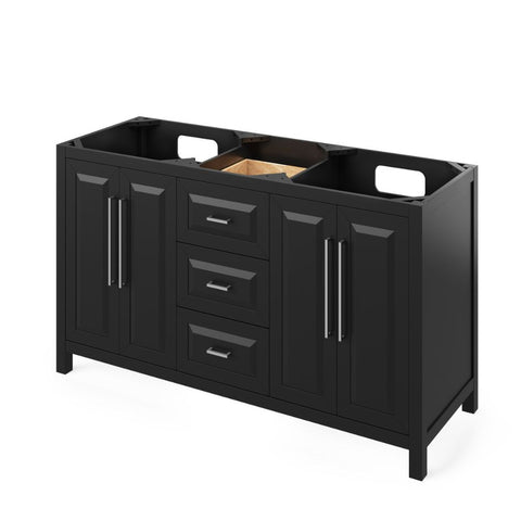 Choice of tops ensures unique look Maximum storage provided by three center drawers, dovetail rollout drawers, and adjustable shelves Square pulls included Full-extension concealed soft-close undermount slides and hinges