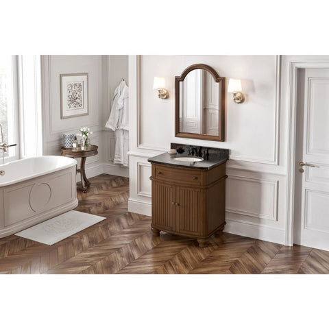 Image of Simple beadboard doors, curved bun feet, and a rounded front form this cottage-style vanity collection.