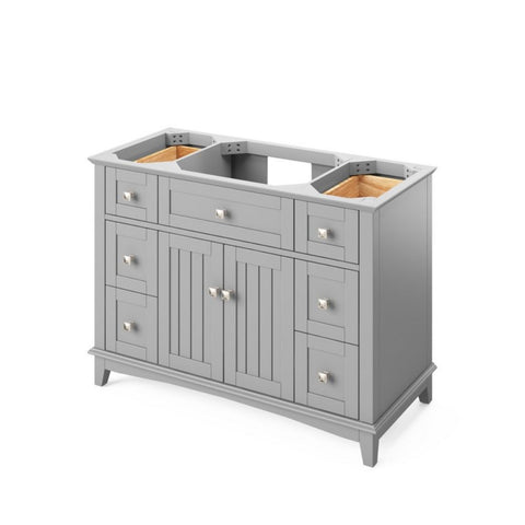 Image of Choice of tops ensures unique look Custom-sized, hardwood tipout storage tray and six side drawers for optimal storage Dovetail rollout drawer beneath the adjustable shelf in the cabinet Soft-close hinges and full-extension, undermount soft-close slides Jeffrey Alexander Annadale knobs in Satin Nickel