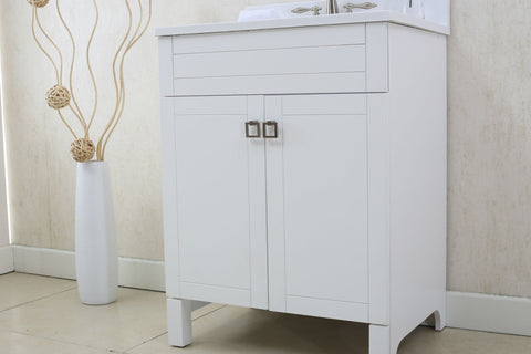 Image of 24" WHITE SINK VANITY, NO FAUCET WLF7020-W