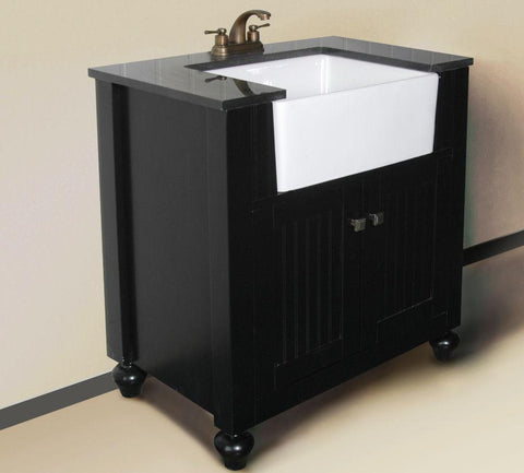 Image of 30" ESPRESSO SINK VANITY WITHOUT FAUCET WLF6022-E