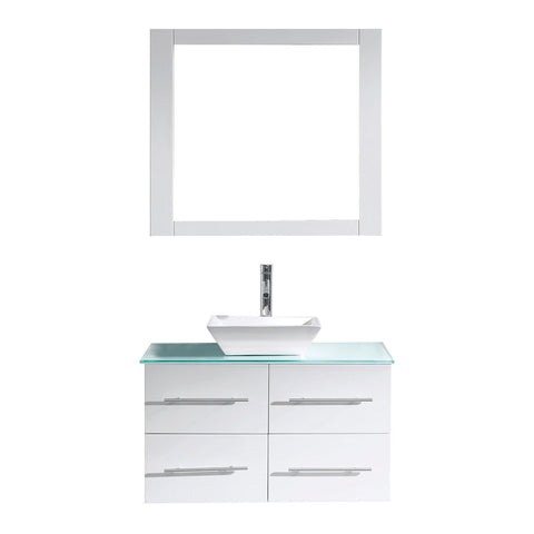 Image of 35" Single Bathroom Vanity MS-565-G-WH