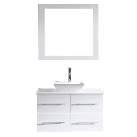 Image of 35" Single Bathroom Vanity MS-565-S-WH