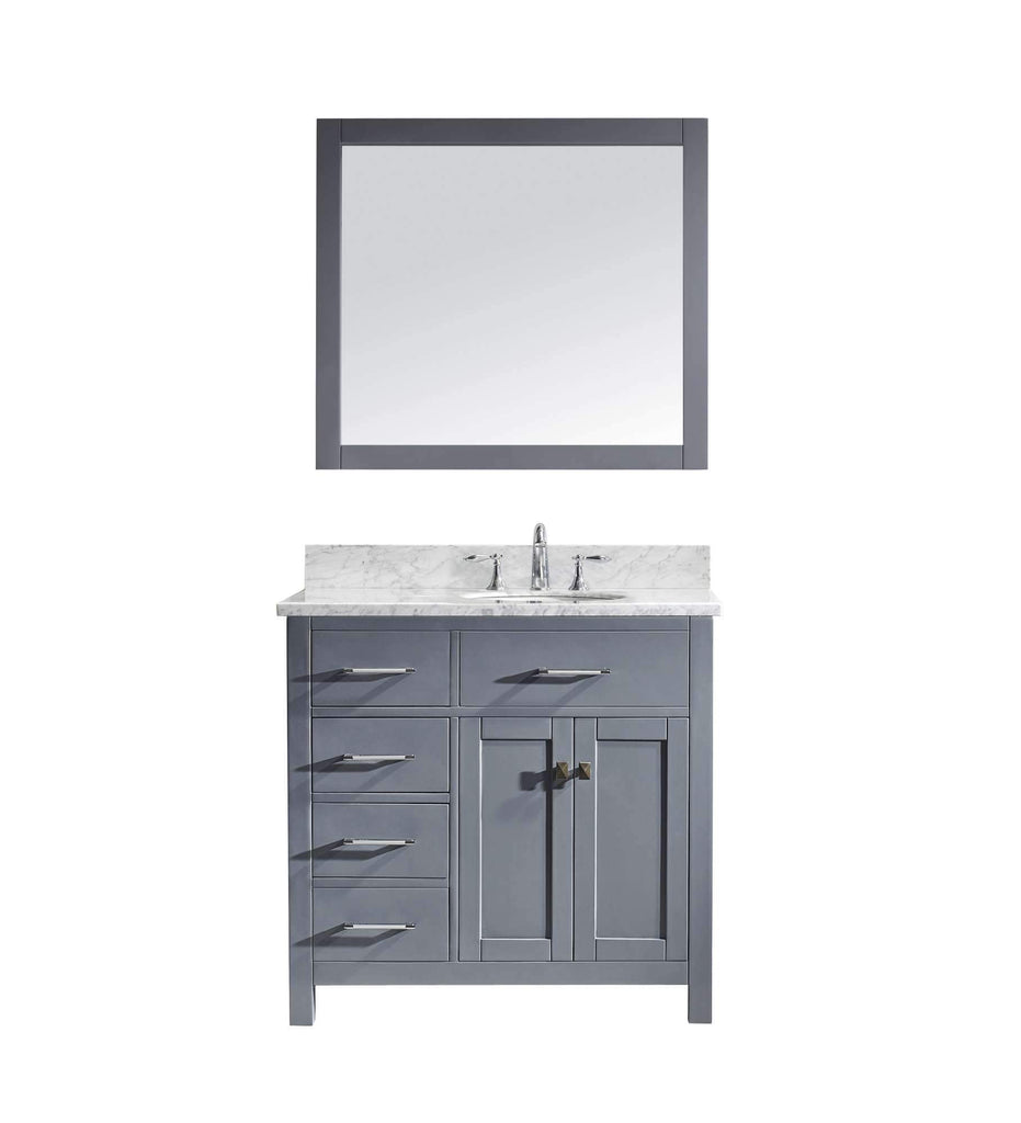 36" Single Bathroom Vanity MS-2136L-WMRO-GR
