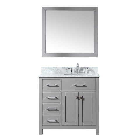 Image of 36" Single Bathroom Vanity MS-2136L-WMSQ-CG