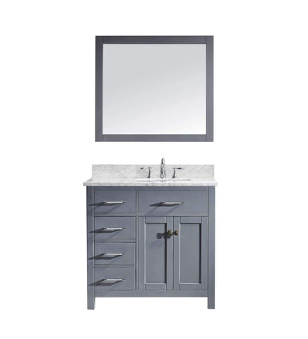 Image of 36" Single Bathroom Vanity MS-2136L-WMSQ-GR