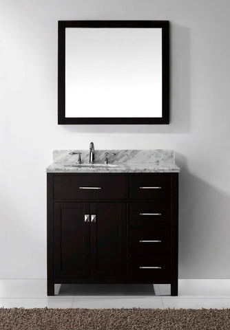 Image of 36" Single Bathroom Vanity MS-2136R-WMRO-CG