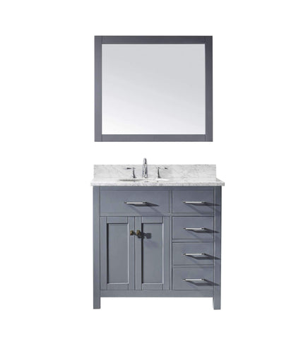 Image of 36" Single Bathroom Vanity MS-2136R-WMRO-GR