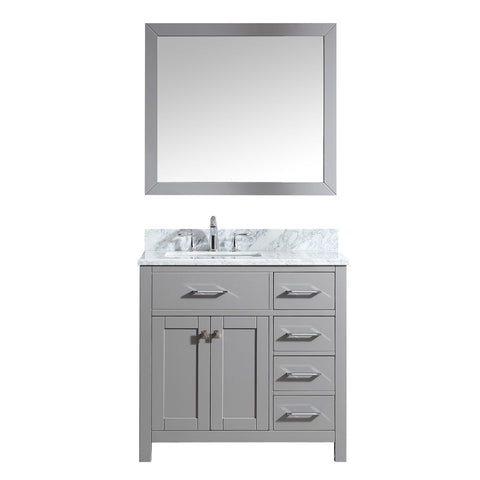 Image of 36" Single Bathroom Vanity MS-2136R-WMSQ-CG