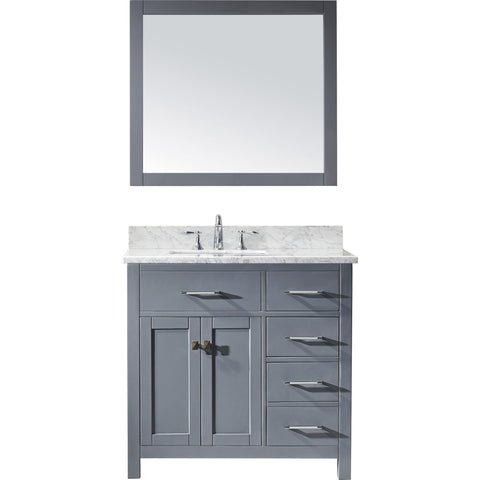 Image of 36" Single Bathroom Vanity MS-2136R-WMSQ-GR