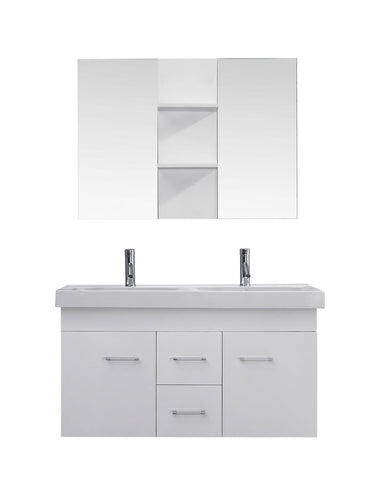 Image of 48" Double Bathroom Vanity UM-3067-C-WH