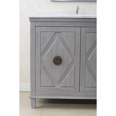Image of 48" GRAY SINK VANITY CABINET MATCH WITH WLF6036-49 TOP, NO FAUCET WLF7036-48
