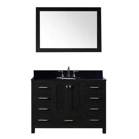Image of 48" Single Bathroom Vanity in Zebra Grey KS-60048-BGRO-ZG