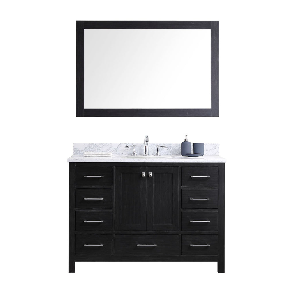 48" Single Bathroom Vanity in Zebra Grey KS-60048-WMRO-ZG