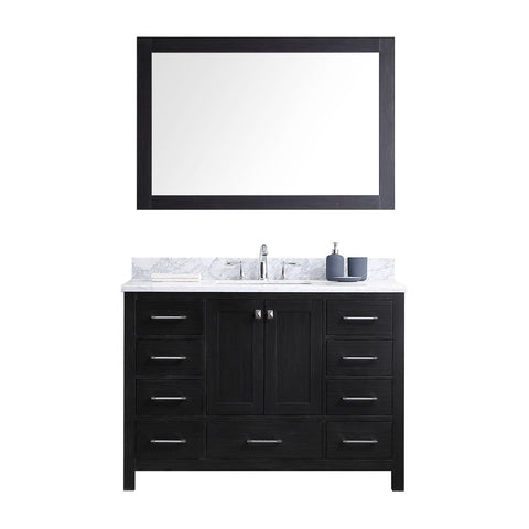 Image of 48" Single Bathroom Vanity in Zebra Grey KS-60048-WMSQ-ZG