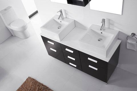 Image of 55" Double Bathroom Vanity