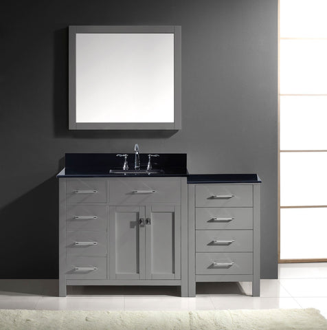 Image of 57" Single Bathroom Vanity MS-2157L-BGRO-ES
