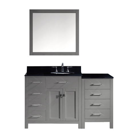 Image of 57" Single Bathroom Vanity MS-2157L-BGRO-GR