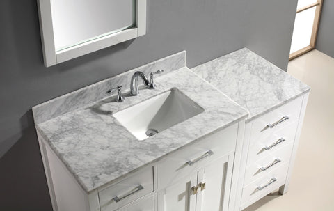 Image of 57" Single Bathroom Vanity MS-2157L-WMRO-ES
