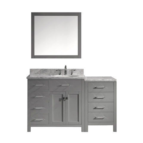 Image of 57" Single Bathroom Vanity MS-2157L-WMRO-GR