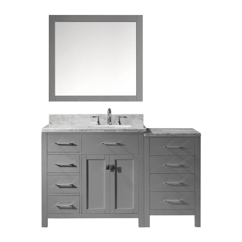 Image of 57" Single Bathroom Vanity MS-2157L-WMSQ-GR