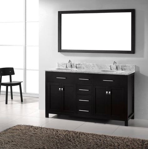 Image of 60" Double Bathroom Vanity MD-2060-WMRO-CG