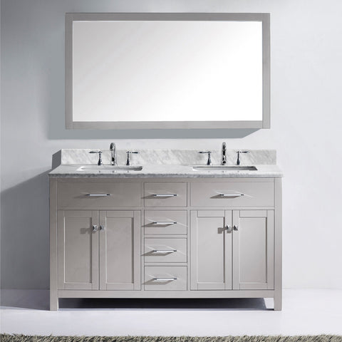 Image of 60" Double Bathroom Vanity MD-2060-WMRO-CG