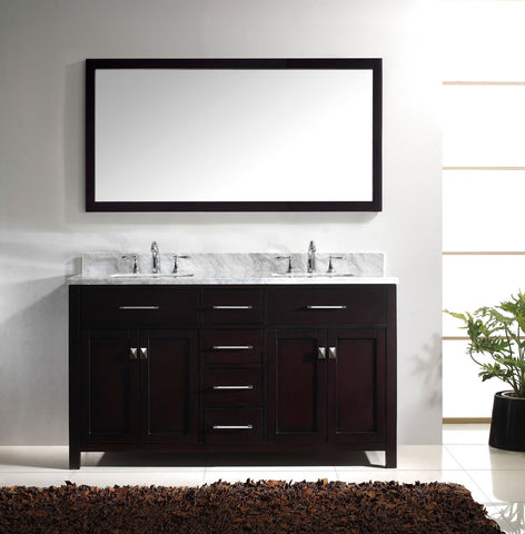 60" Double Bathroom Vanity MD-2060-WMRO-CG