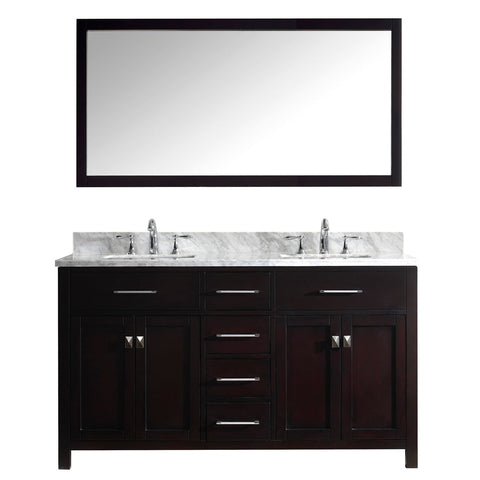 Image of 60" Double Bathroom Vanity MD-2060-WMSQ-ES