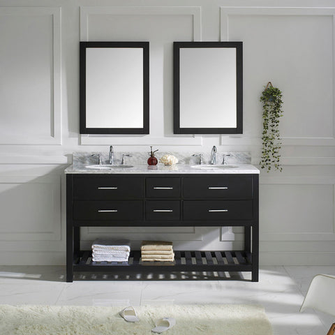 Image of 60" Double Bathroom Vanity MD-2260-WMRO-ES