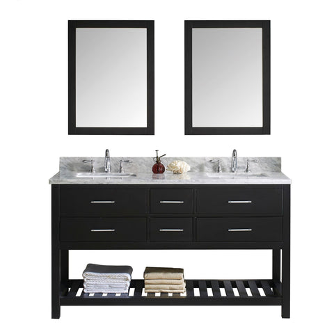 Image of 60" Double Bathroom Vanity MD-2260-WMSQ-ES
