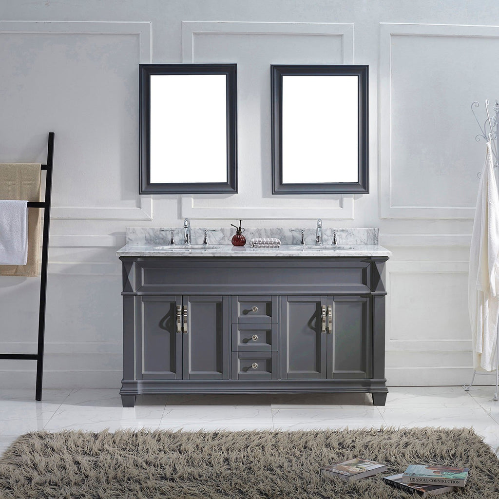 60" Double Bathroom Vanity MD-2660-WMRO-ES