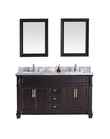 Image of 60" Double Bathroom Vanity MD-2660-WMSQ-ES