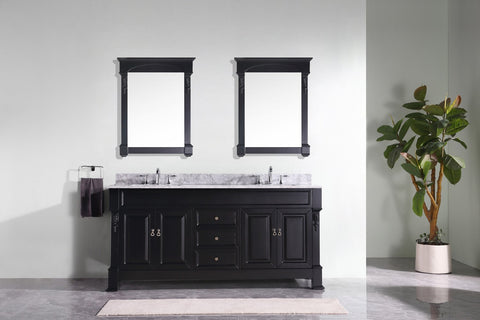 Image of 72" Double Bathroom Vanity GD-4072-WMRO-DW