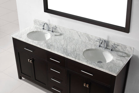 Image of 72" Double Bathroom Vanity MD-2072-WMRO-CG