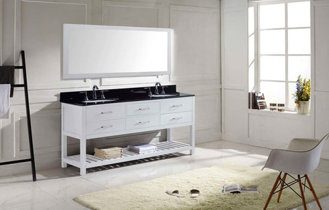 Image of 72" Double Bathroom Vanity MD-2272-BGRO-ES